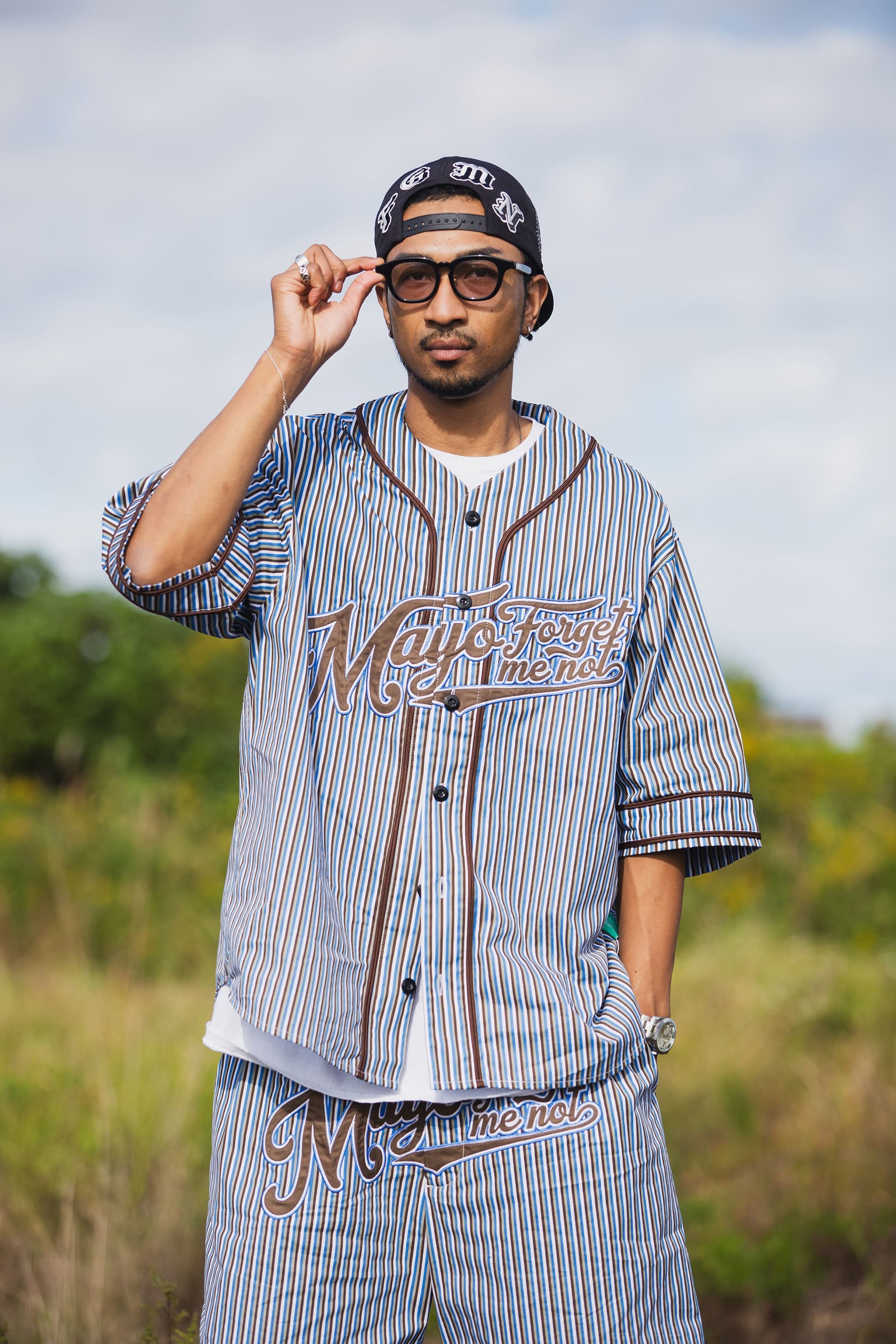 MAYO FGMN EMBROIDERY BASE BALL SHIRTS