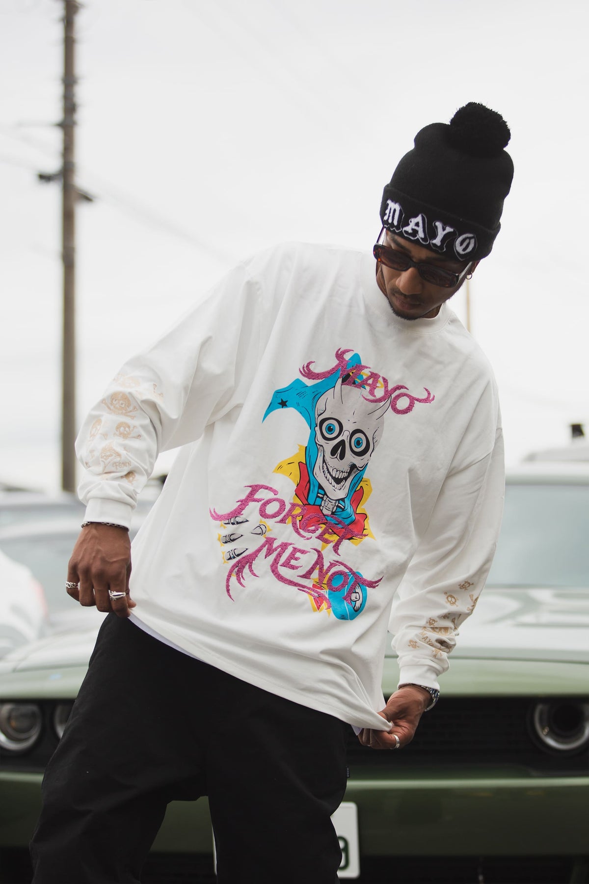 BELIEVE REINCARNATION EMBROIDERY LONG SLEEVE TEE
