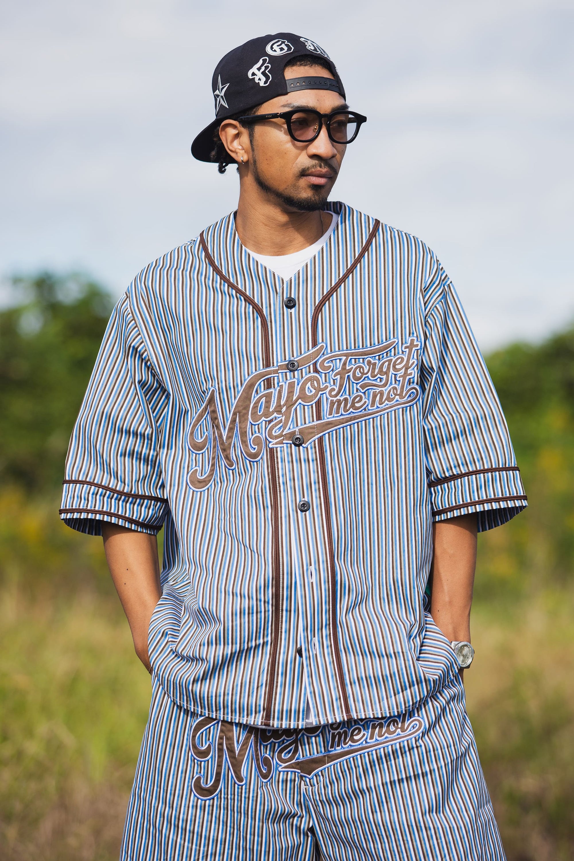 MAYO FGMN EMBROIDERY BASE BALL SHIRTS