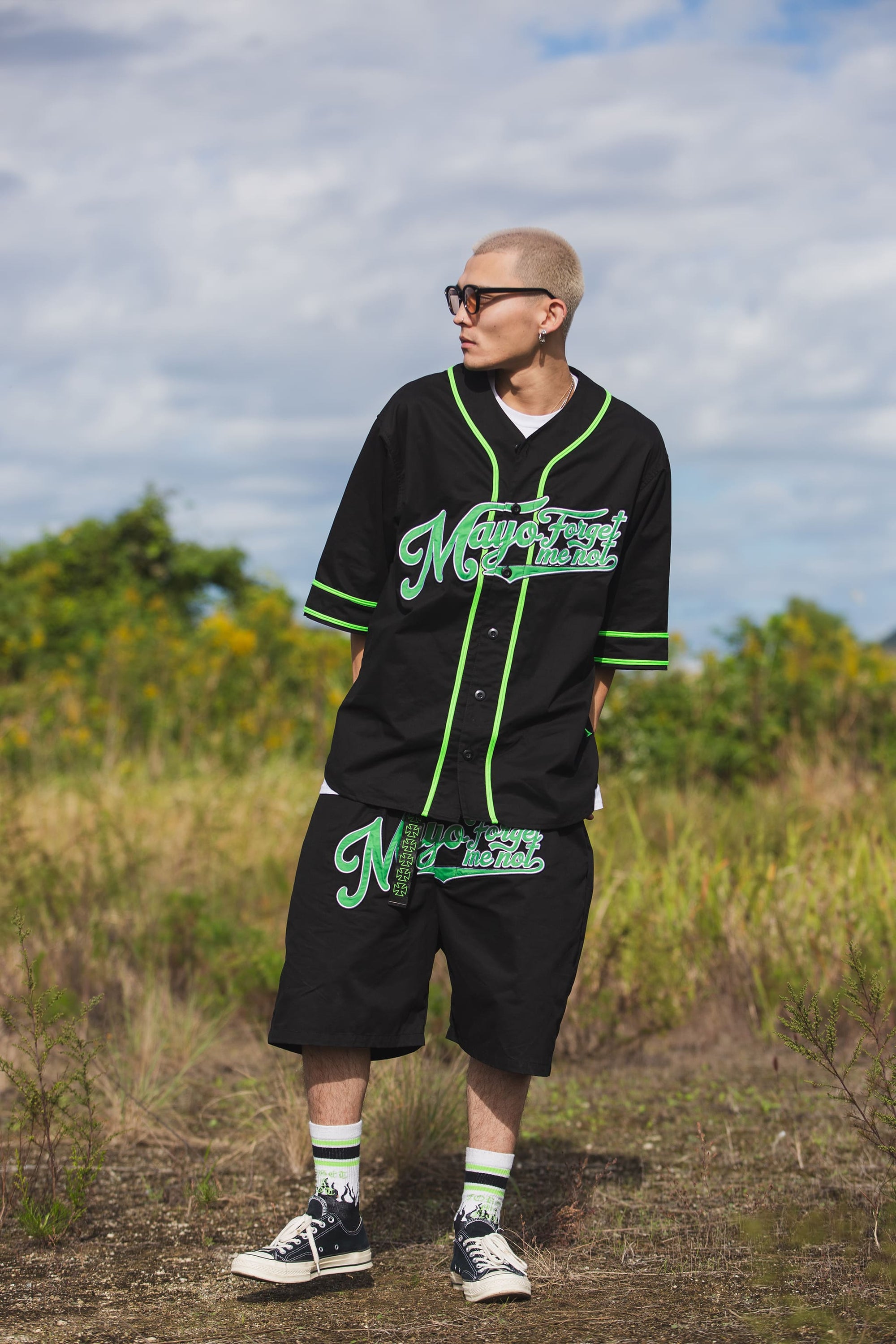 MAYO FGMN EMBROIDERY BASE BALL SHIRTS