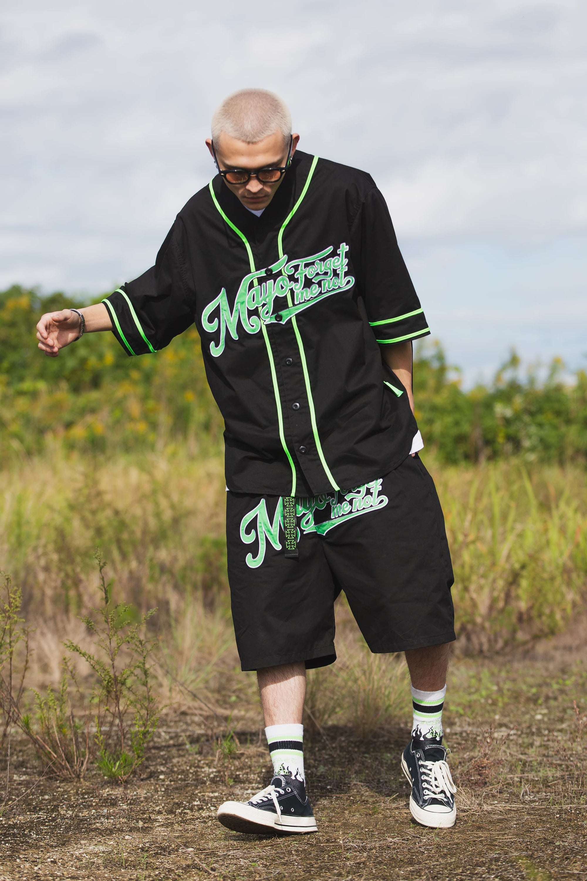 MAYO FGMN EMBROIDERY BASE BALL SHIRTS