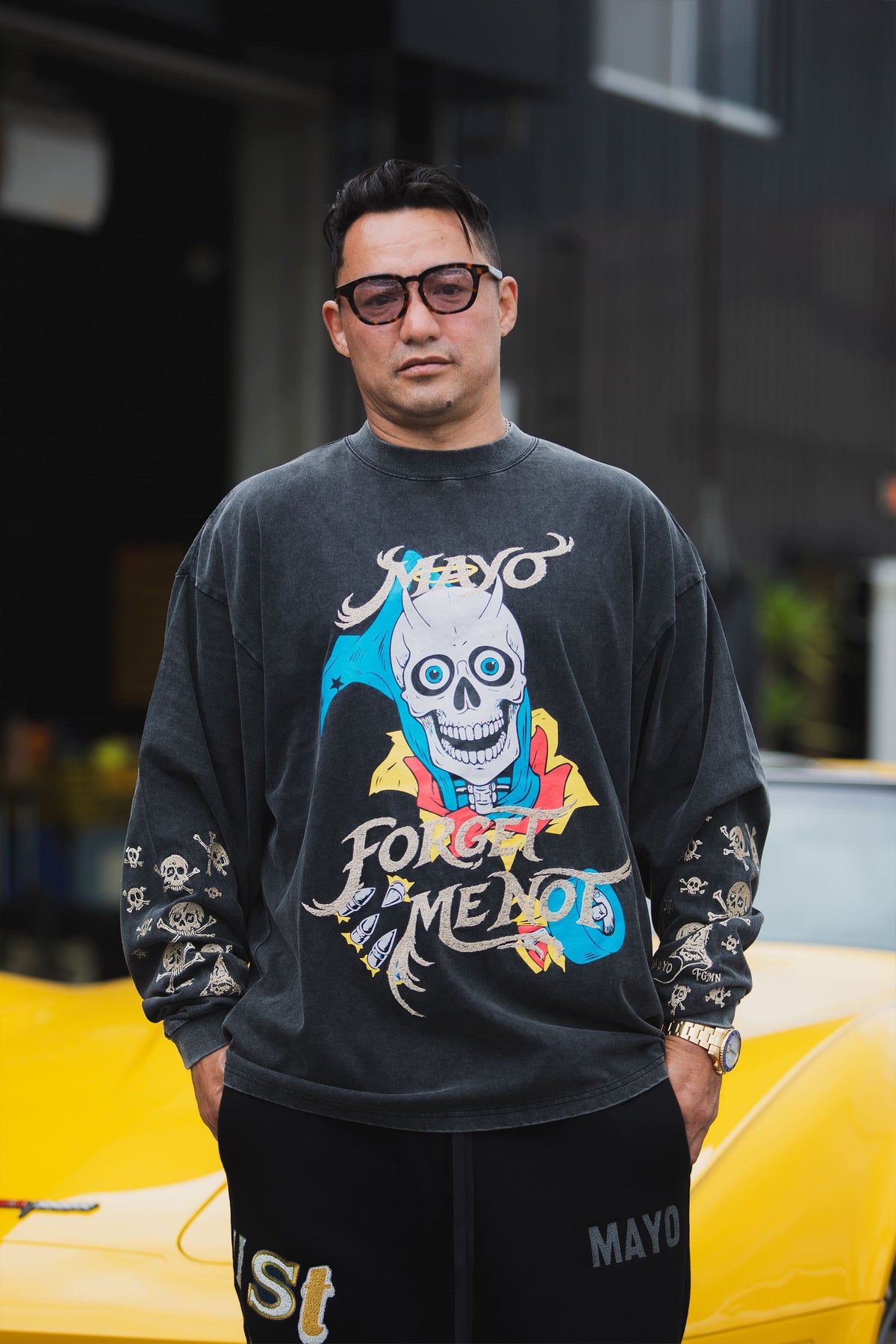 BELIEVE REINCARNATION EMBROIDERY LONG SLEEVE TEE