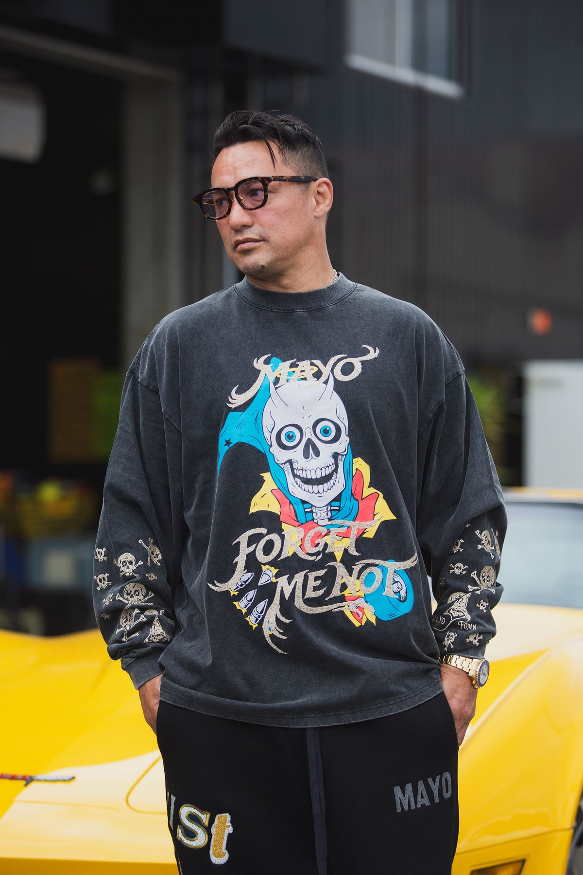 BELIEVE REINCARNATION EMBROIDERY LONG SLEEVE TEE