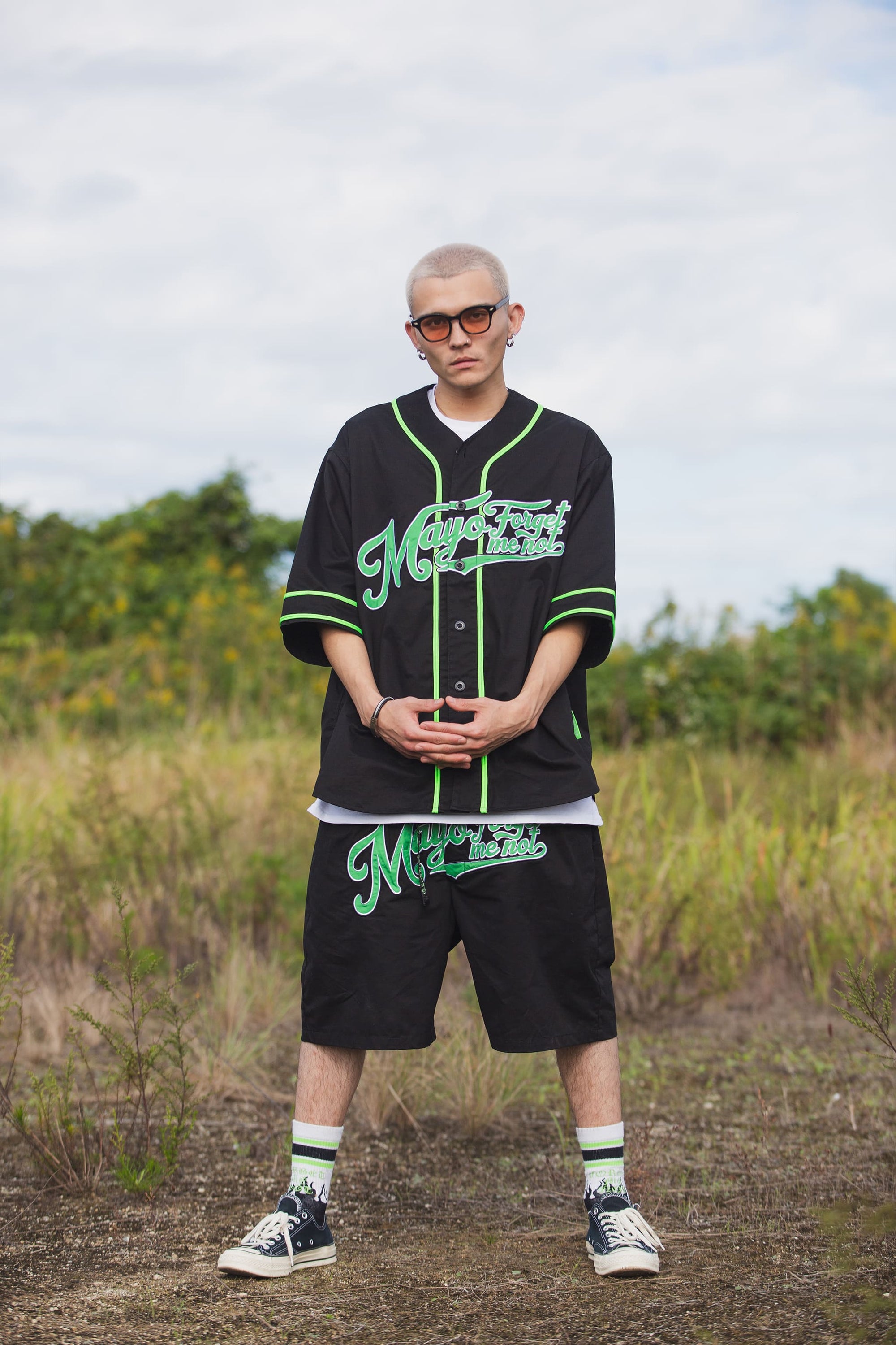 MAYO FGMN EMBROIDERY BASE BALL SHIRTS