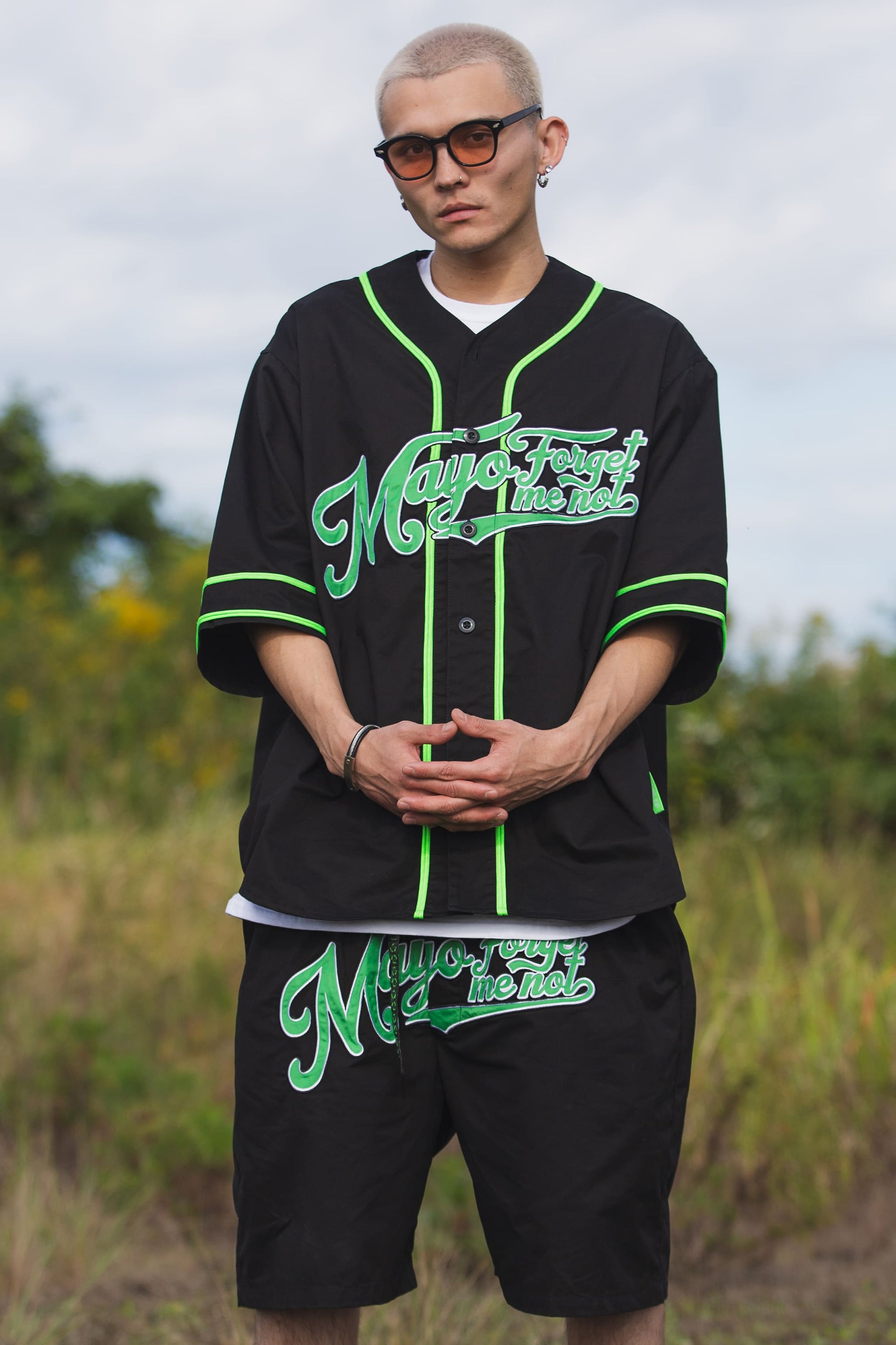 MAYO FGMN EMBROIDERY BASE BALL SHIRTS