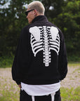 BONE EMBROIDERY FLEECE  JKT