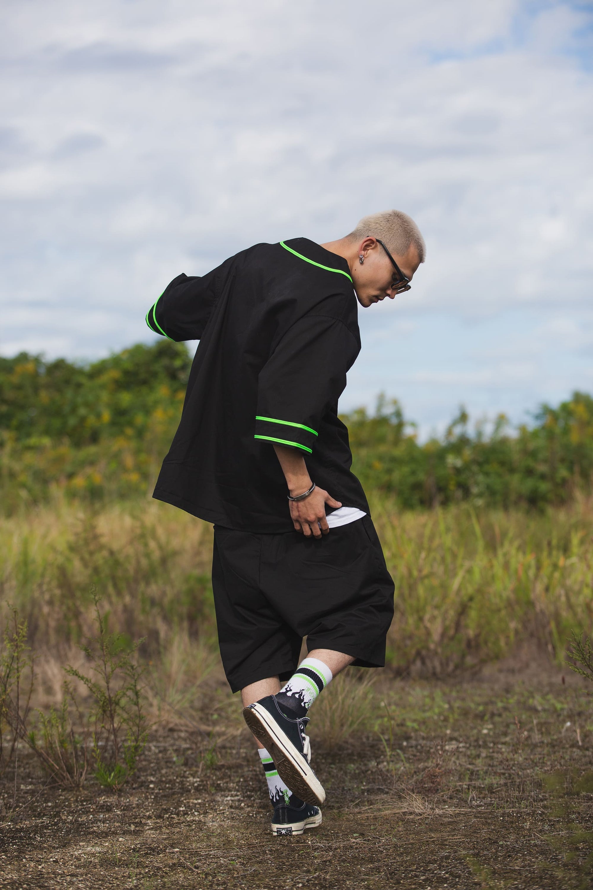 MAYO FGMN EMBROIDERY BASE BALL SHIRTS