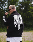 BONE EMBROIDERY FLEECE  JKT
