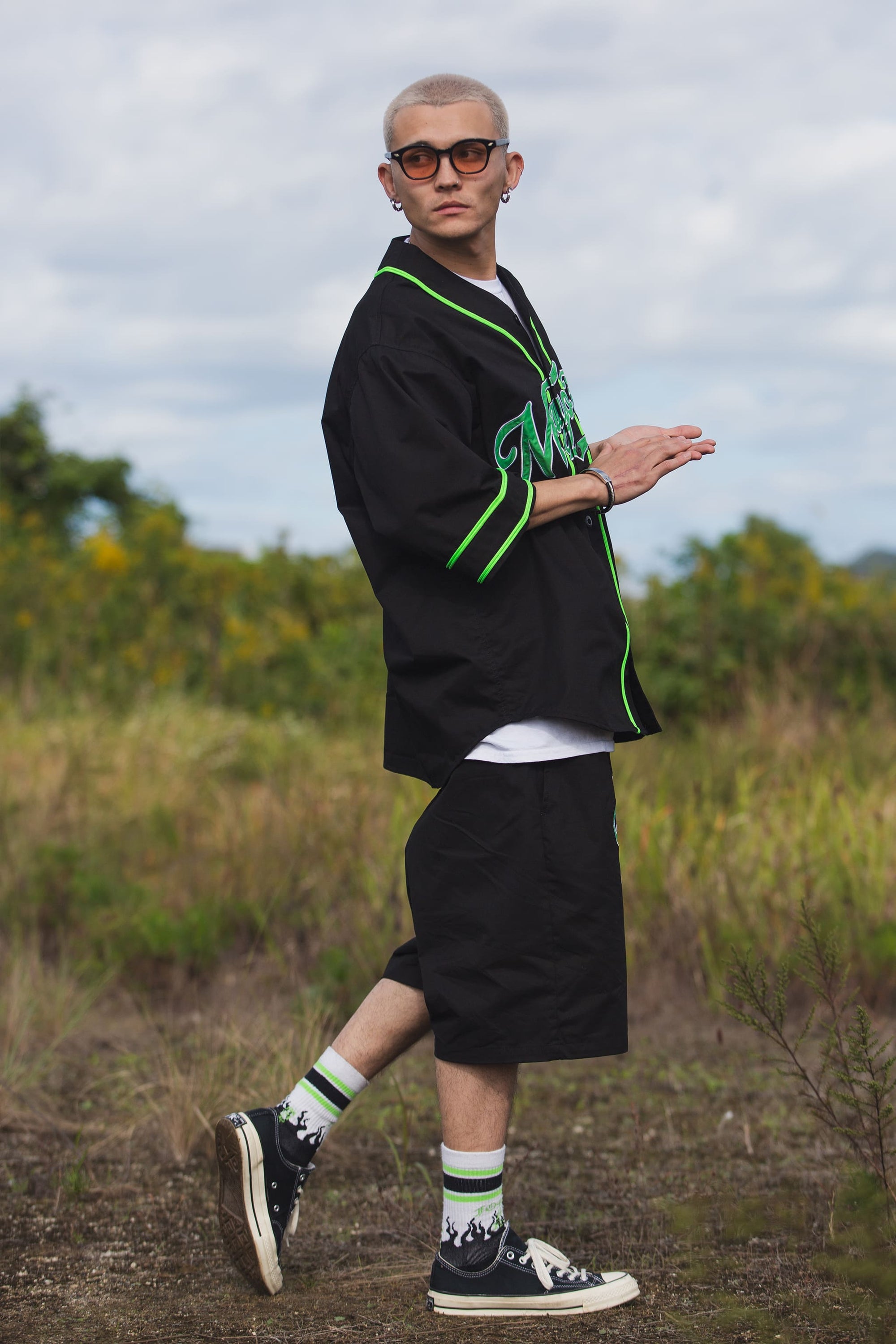 MAYO FGMN EMBROIDERY BASE BALL SHIRTS