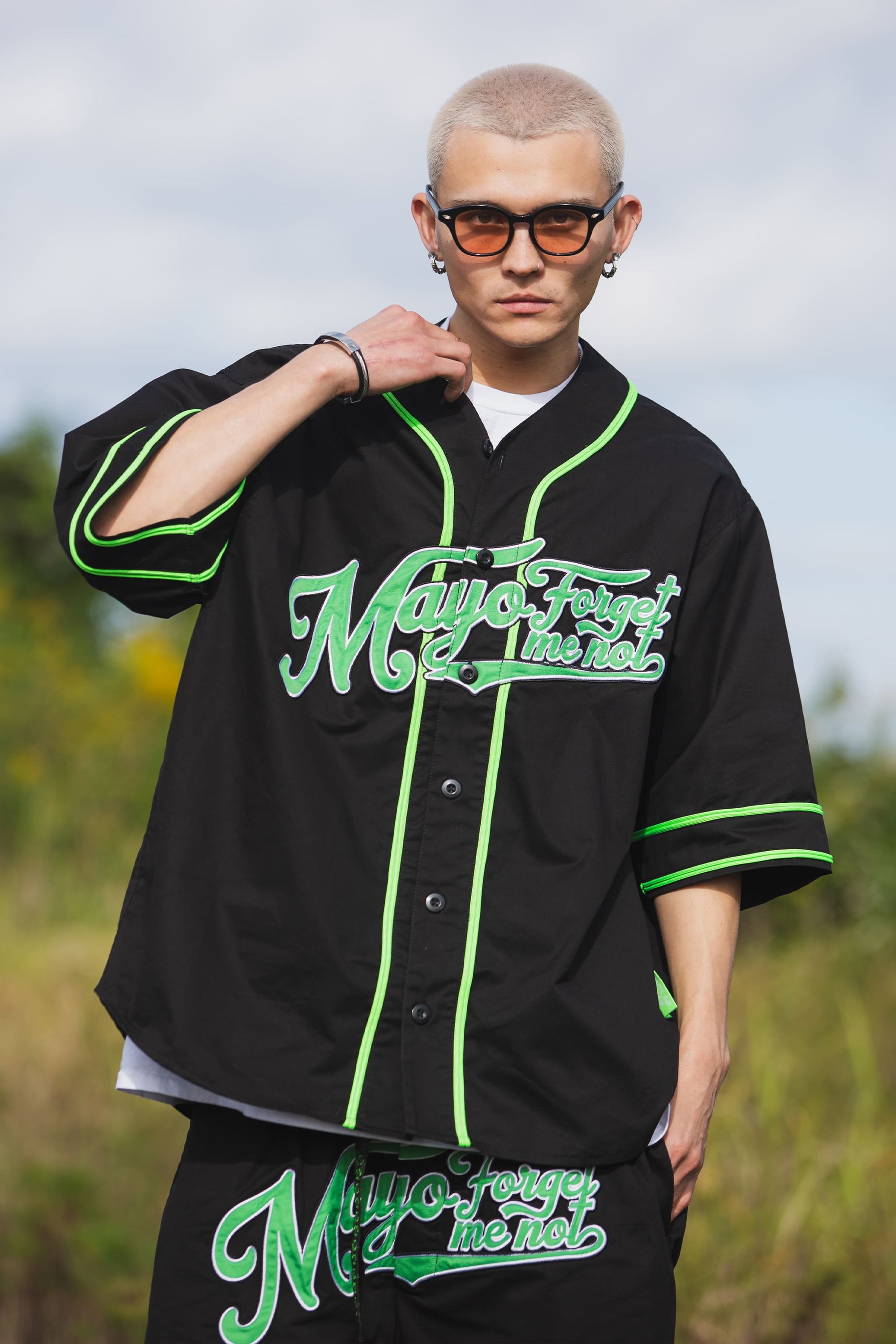 MAYO FGMN EMBROIDERY BASE BALL SHIRTS