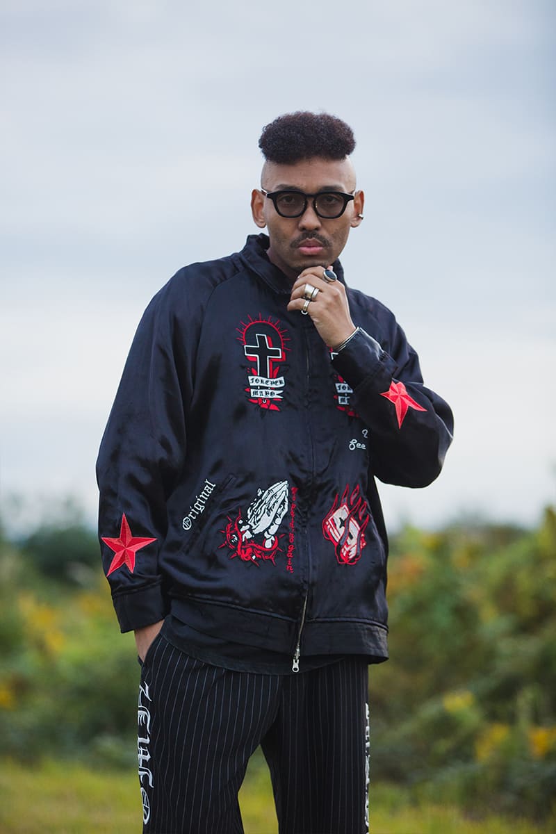 MAYO EMBROIDERY WITH COLLAR REVERSIBLE SOUVENIR JKT