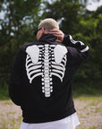 BONE EMBROIDERY FLEECE  JKT