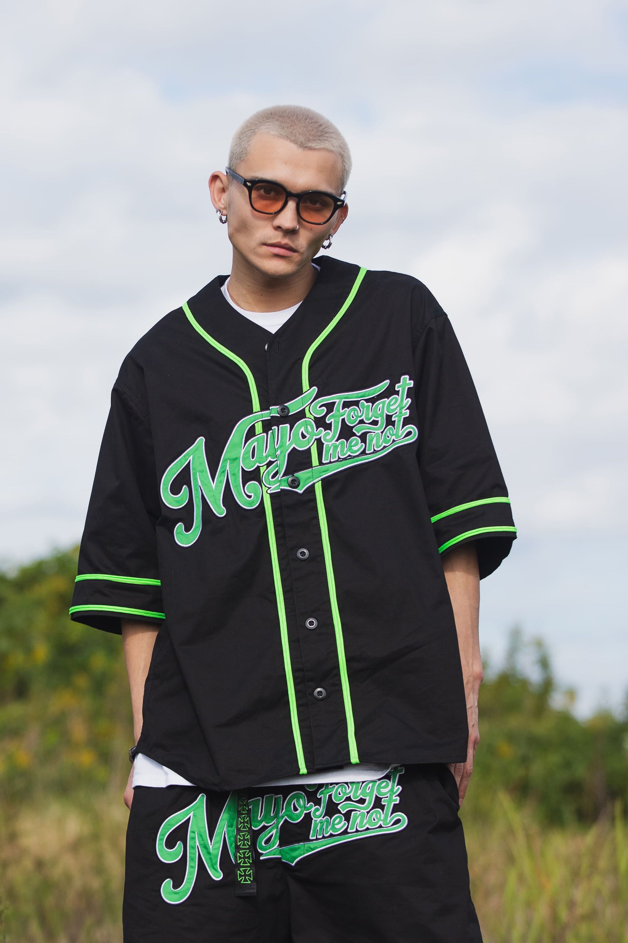 MAYO FGMN EMBROIDERY BASE BALL SHIRTS