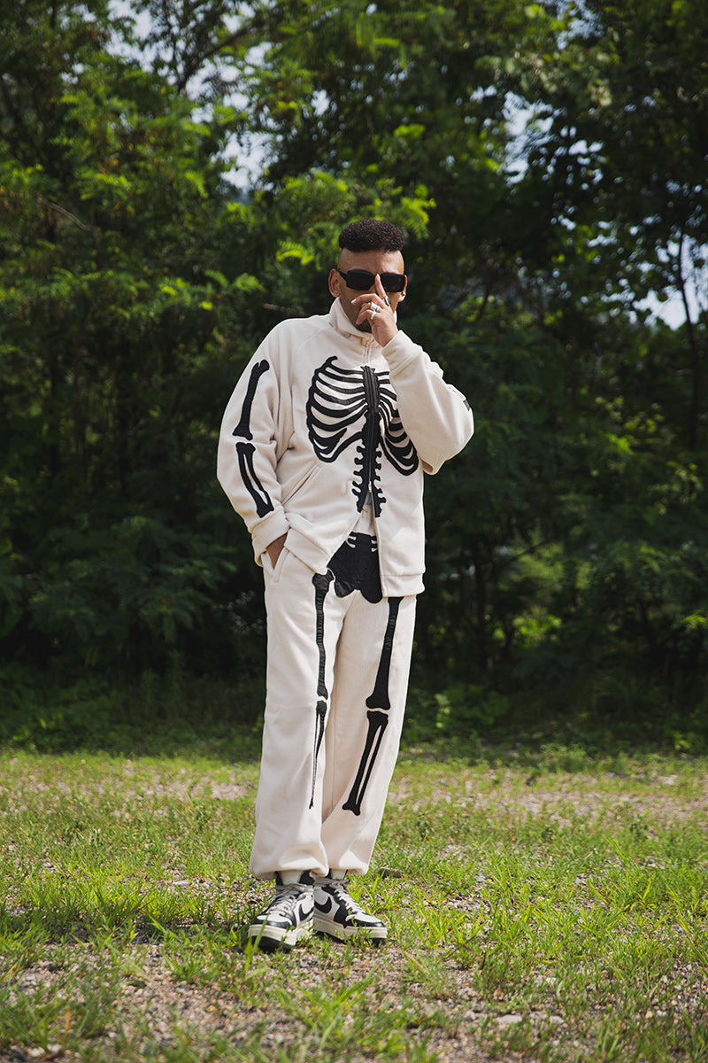 BORN EMBROIDERY FLEECE  PANTS