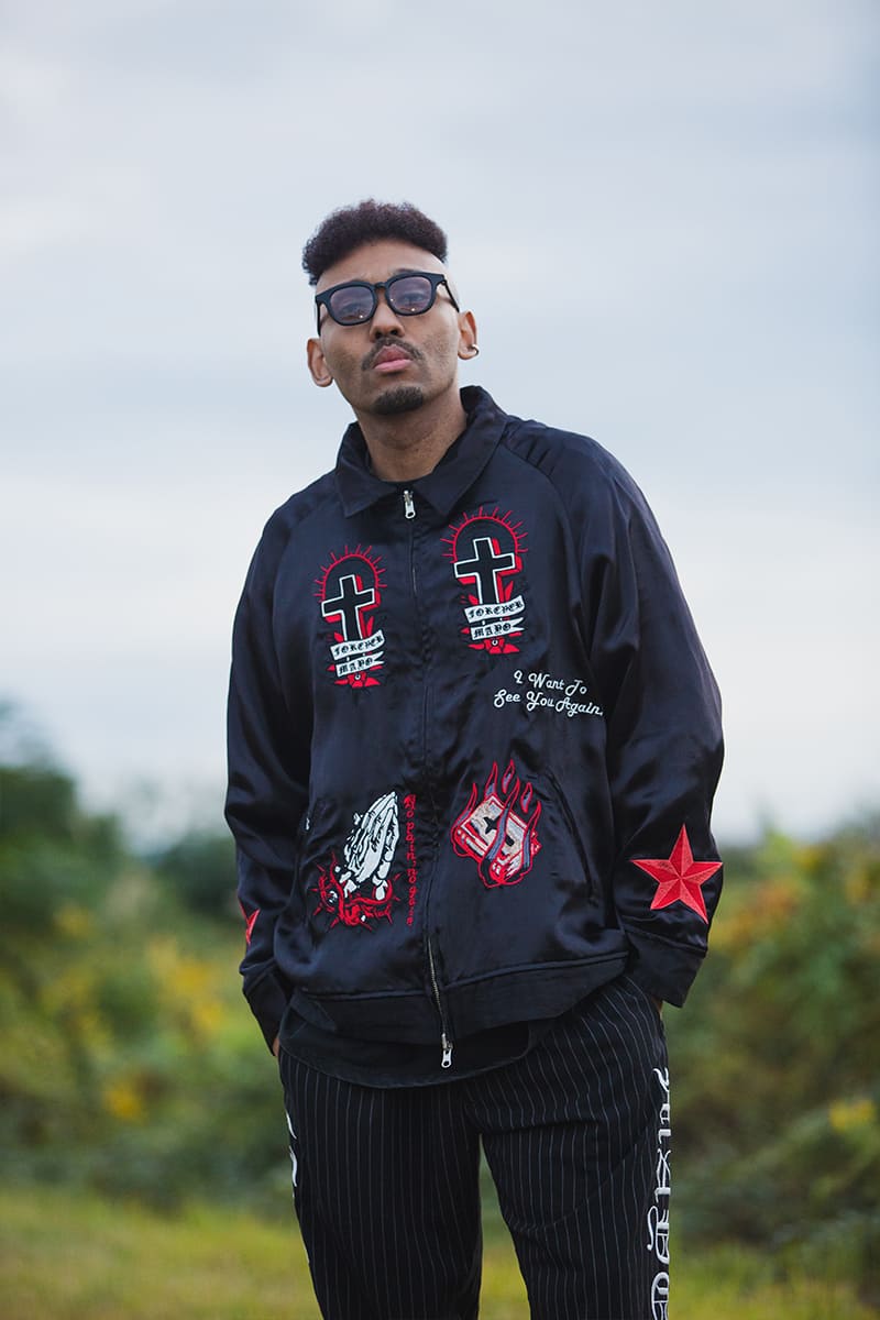 MAYO EMBROIDERY WITH COLLAR REVERSIBLE SOUVENIR JKT