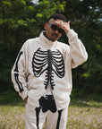 BONE EMBROIDERY FLEECE  JKT