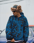 PAISLEY PATTERN PRINT HOODIE