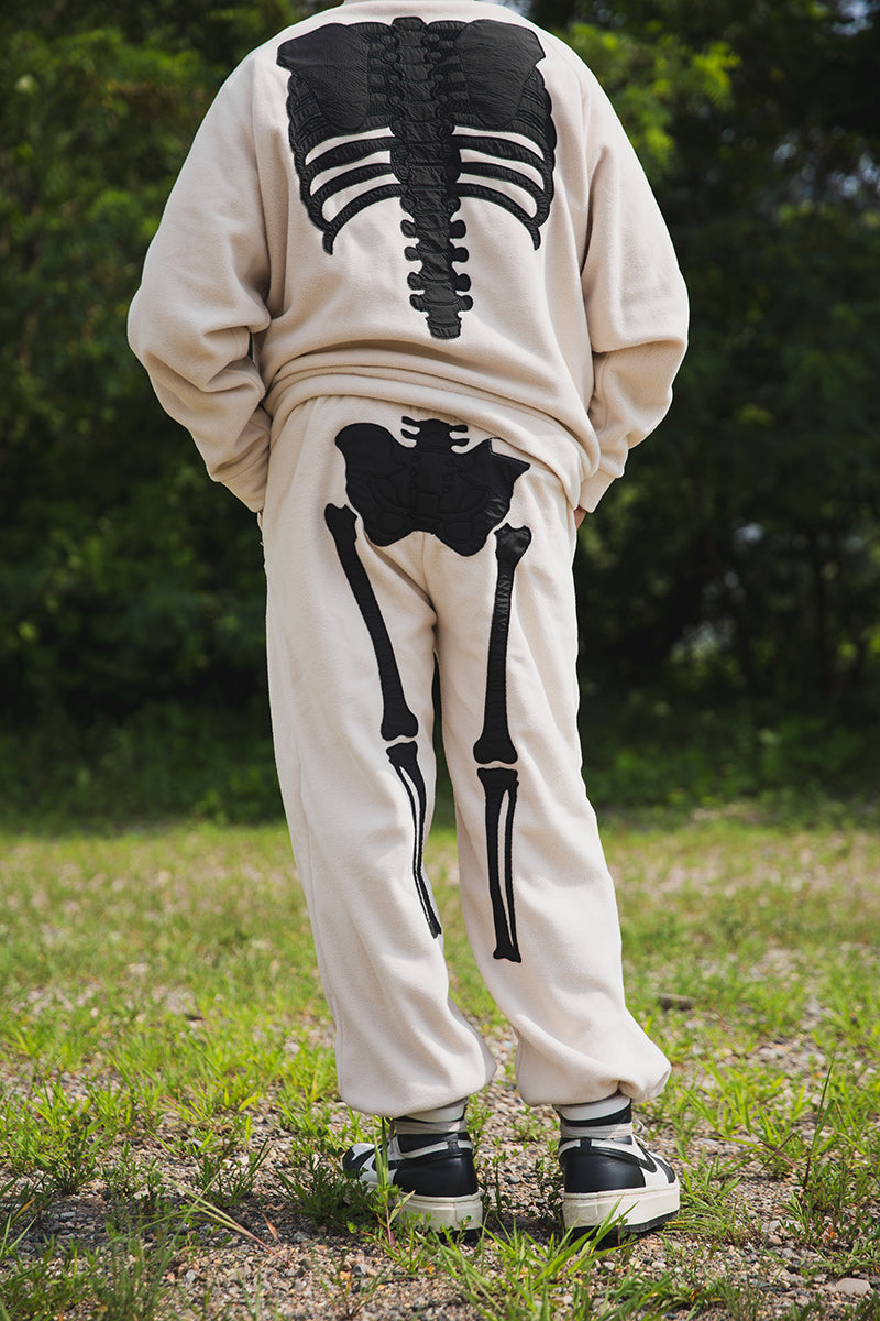 BORN EMBROIDERY FLEECE  PANTS