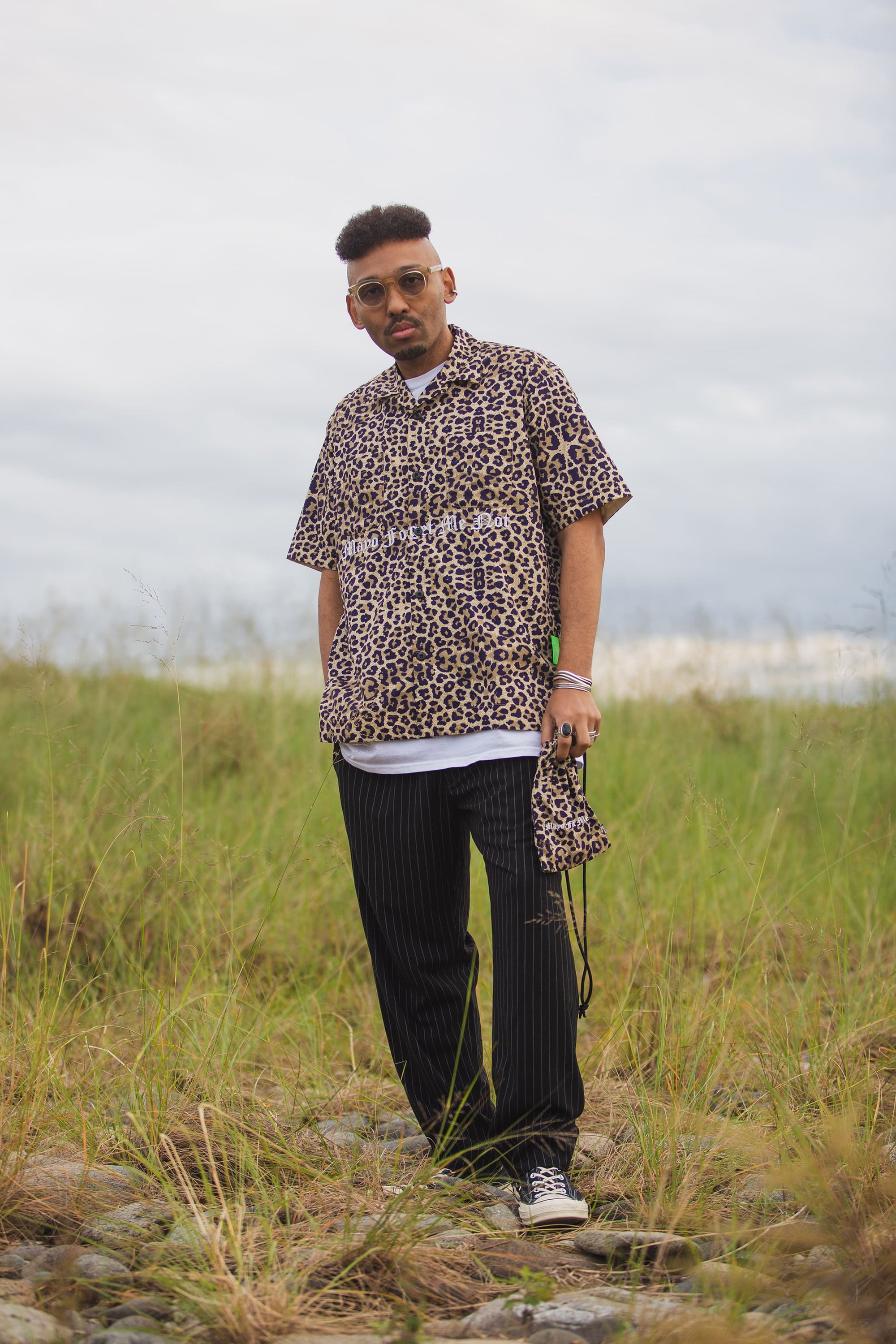 MAYO LOGO EMBROIDERY DRAWSTRING BAG