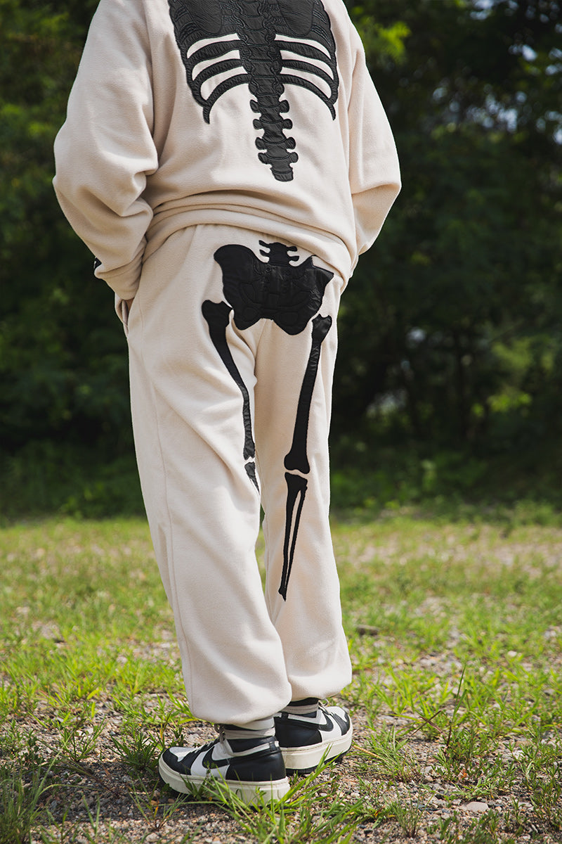 BORN EMBROIDERY FLEECE  PANTS