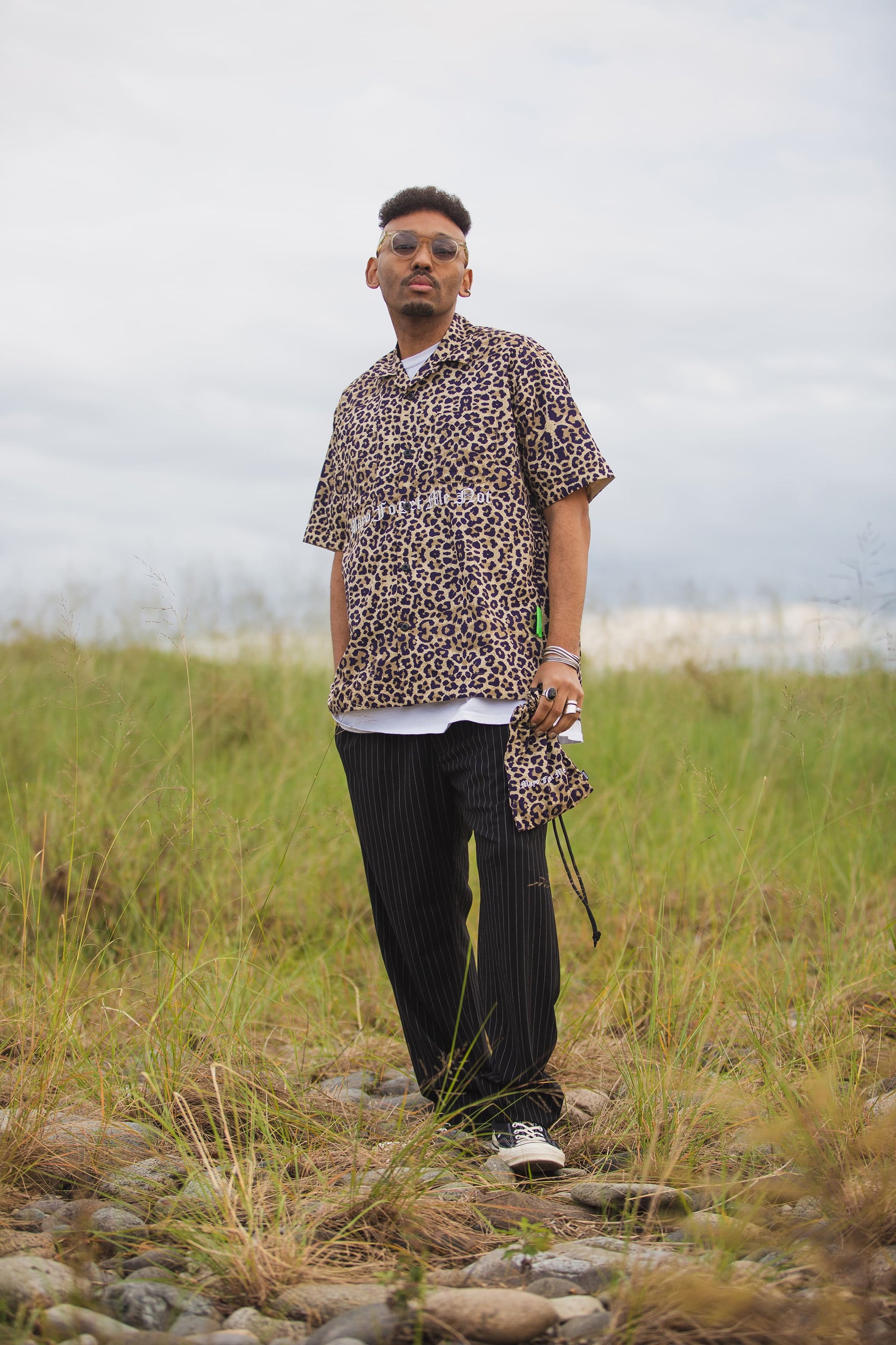 MAYO LOGO EMBROIDERY DRAWSTRING BAG