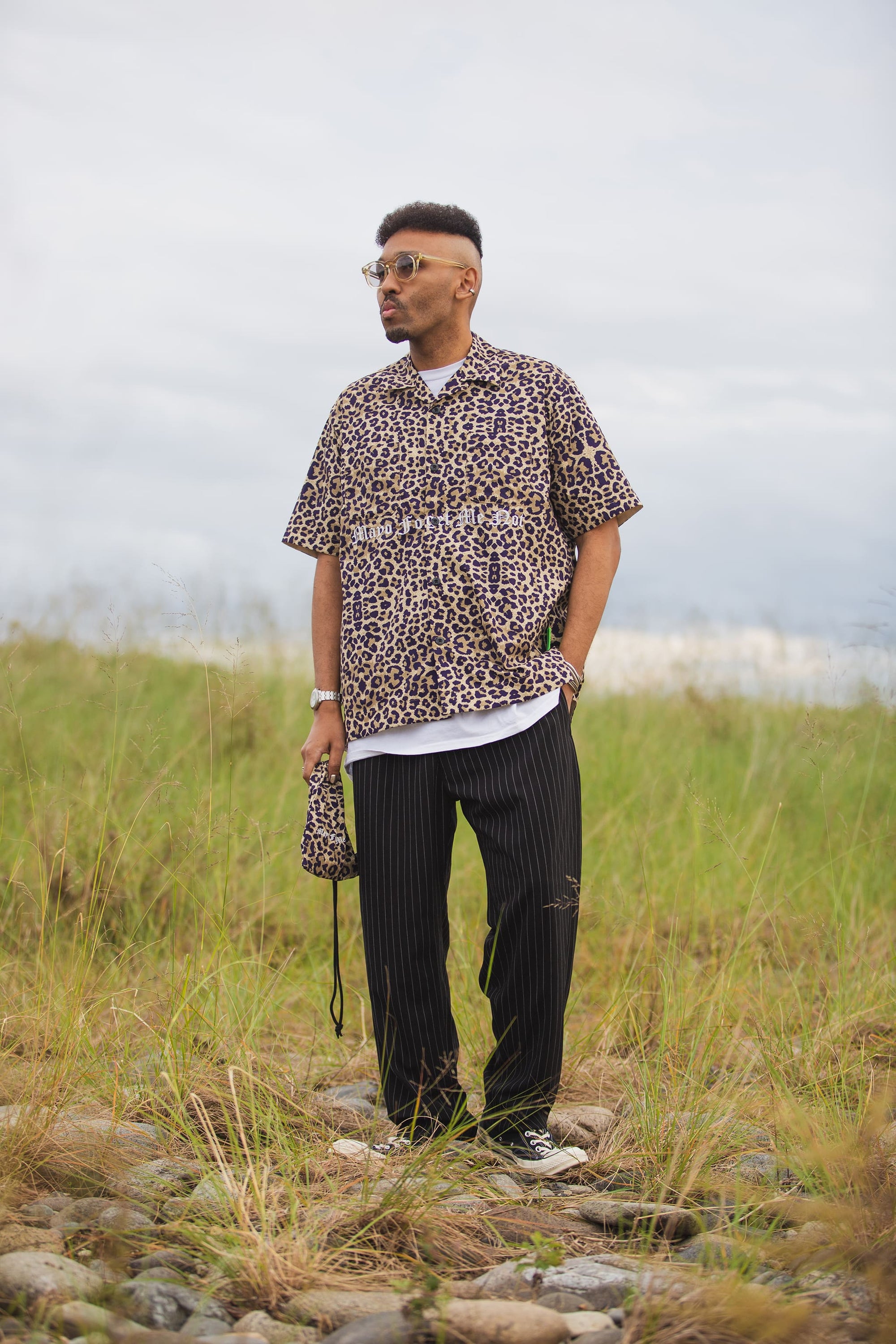 MAYO LOGO EMBROIDERY DRAWSTRING BAG