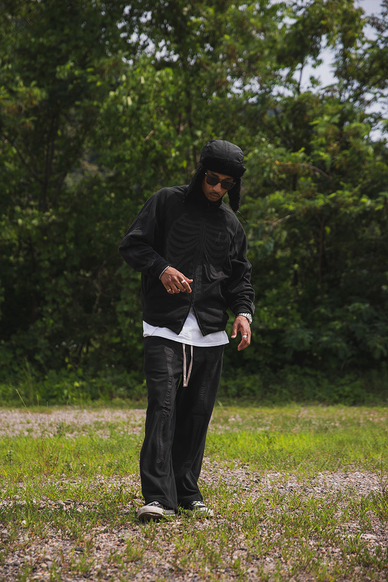 BORN EMBROIDERY FLEECE  PANTS