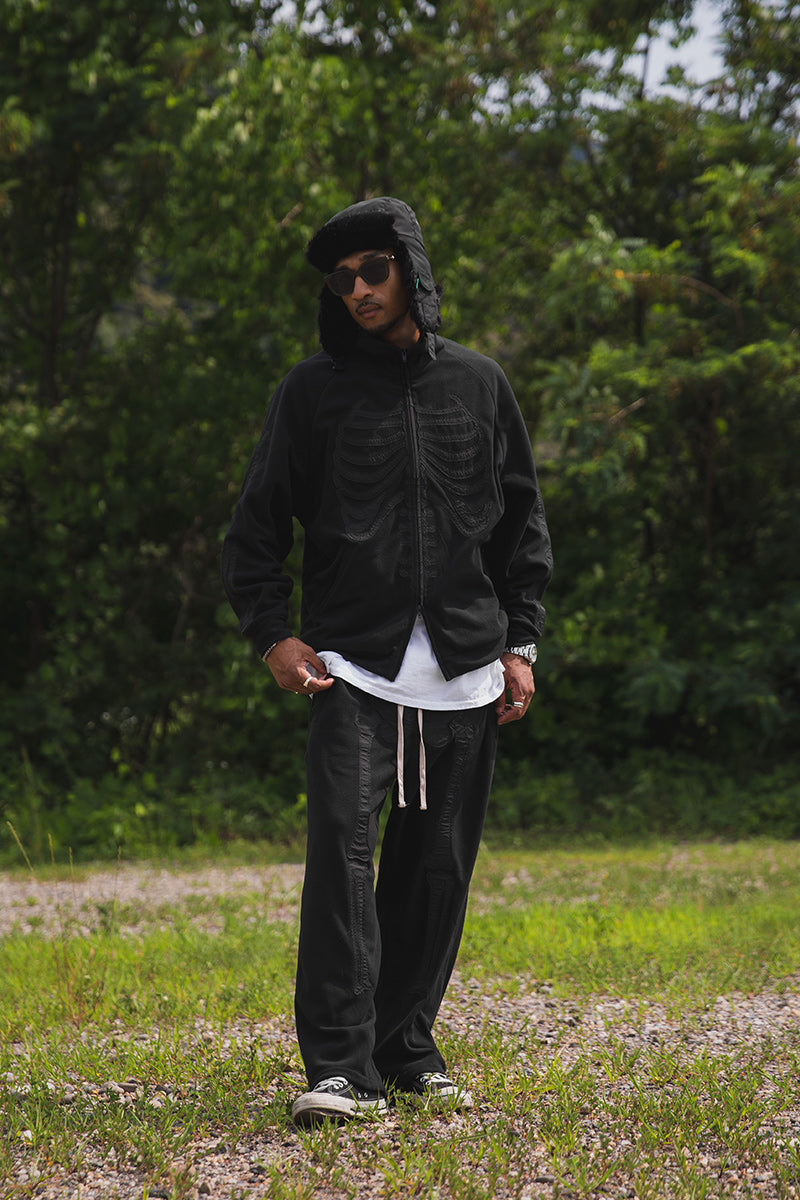 BORN EMBROIDERY FLEECE  PANTS