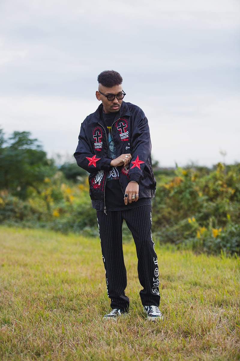 MAYO EMBROIDERY WITH COLLAR REVERSIBLE SOUVENIR JKT