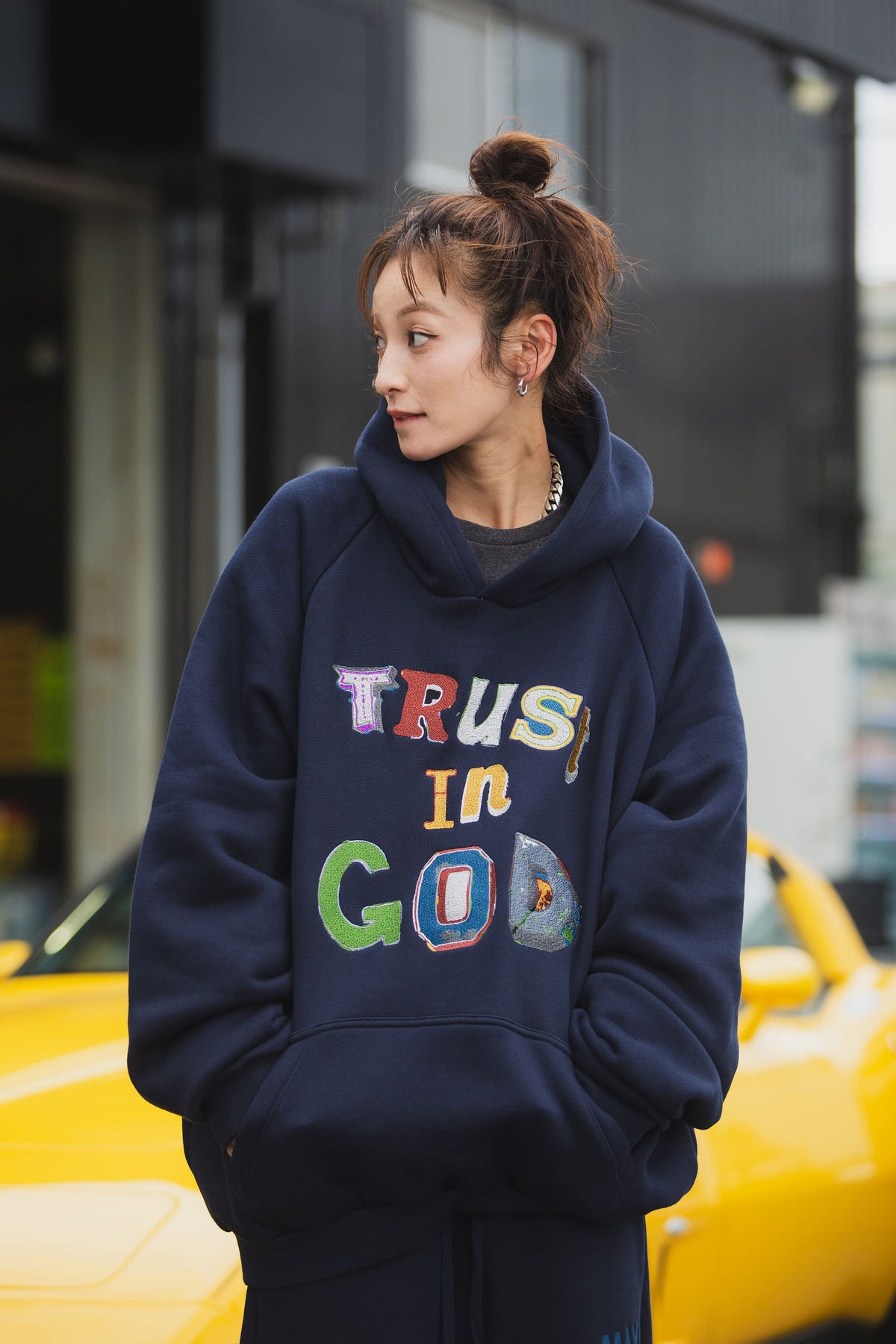 TRUST IN GOD EMBROIDERY SWEAT PANTS
