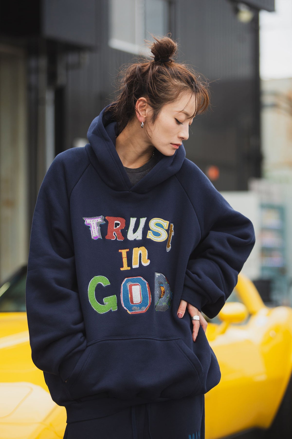 TRUST IN GOD EMBROIDERY HOODIE
