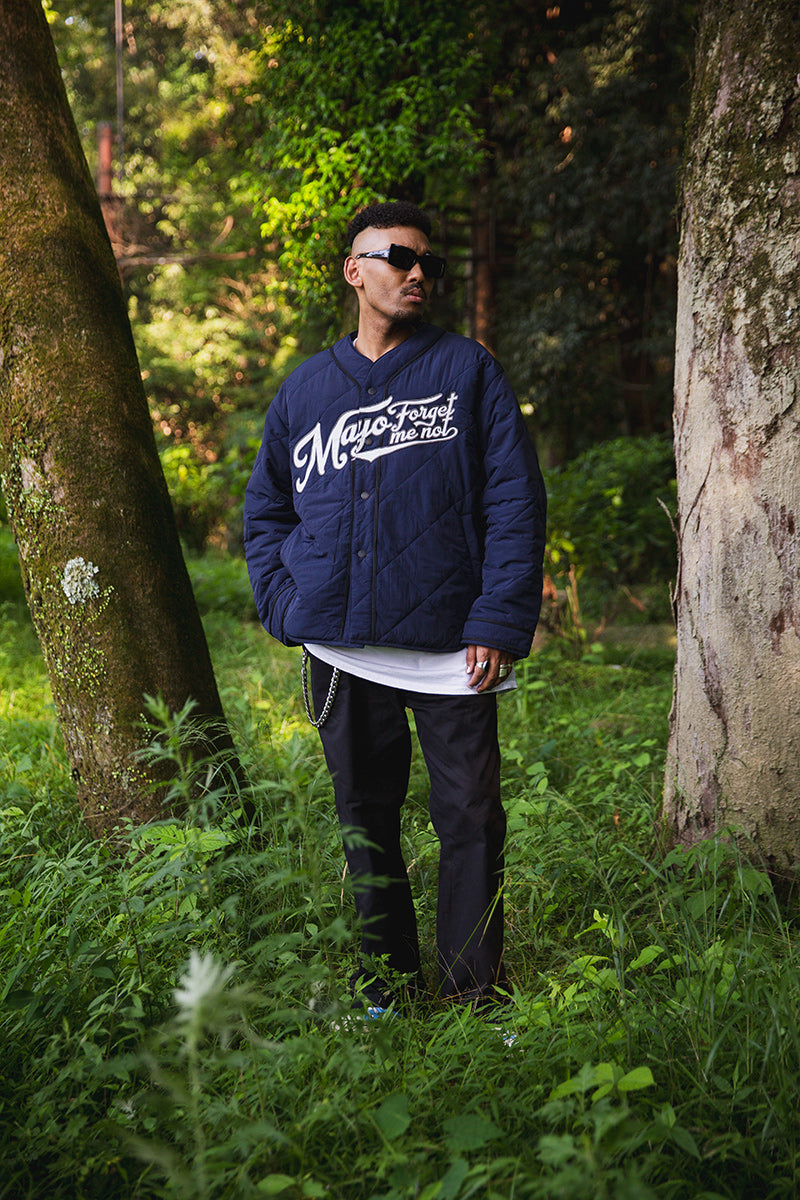 BASEBALL EMBROIDERY NYLON JKT