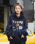 TRUST IN GOD EMBROIDERY SWEAT PANTS