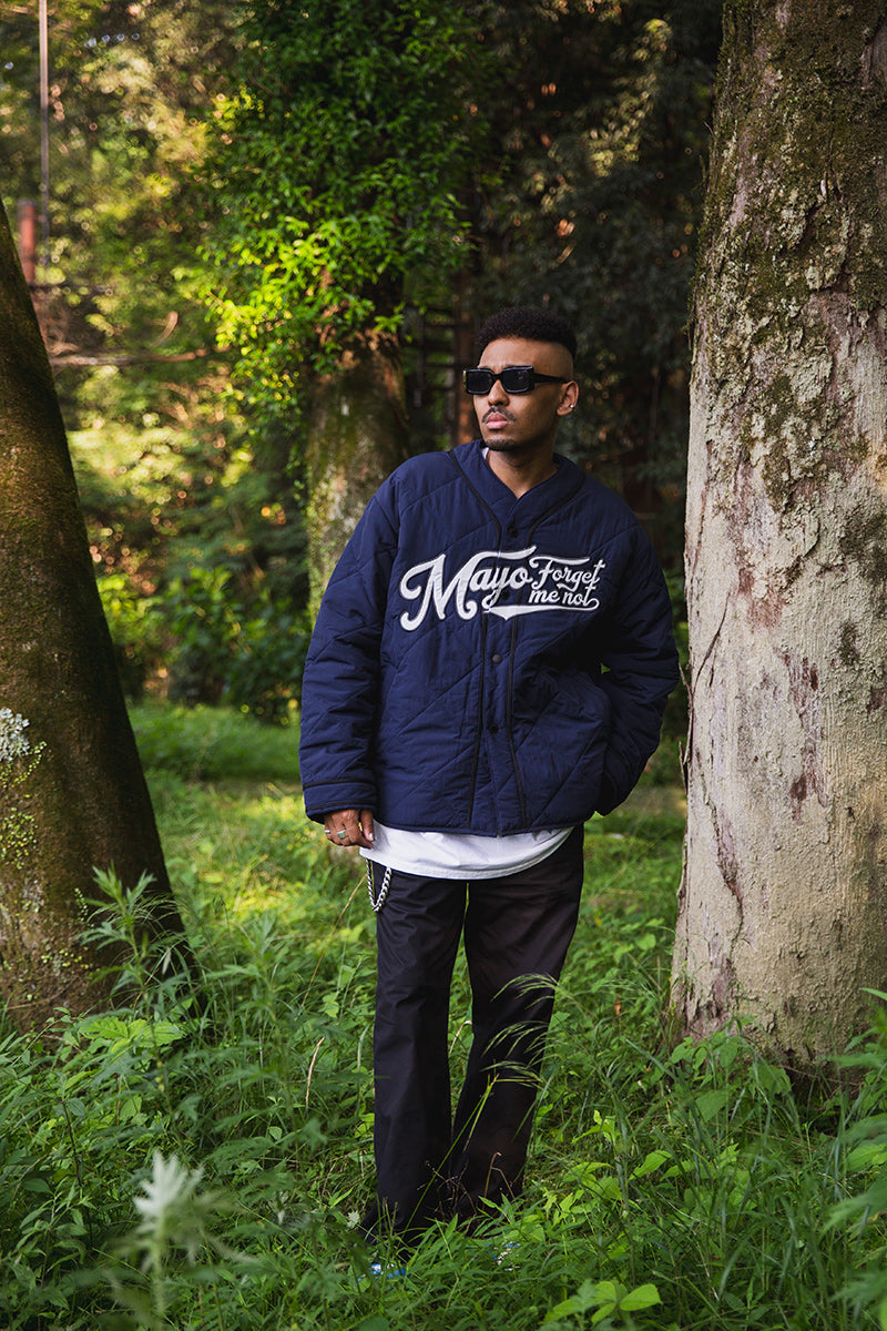 BASEBALL EMBROIDERY NYLON JKT – MAYO