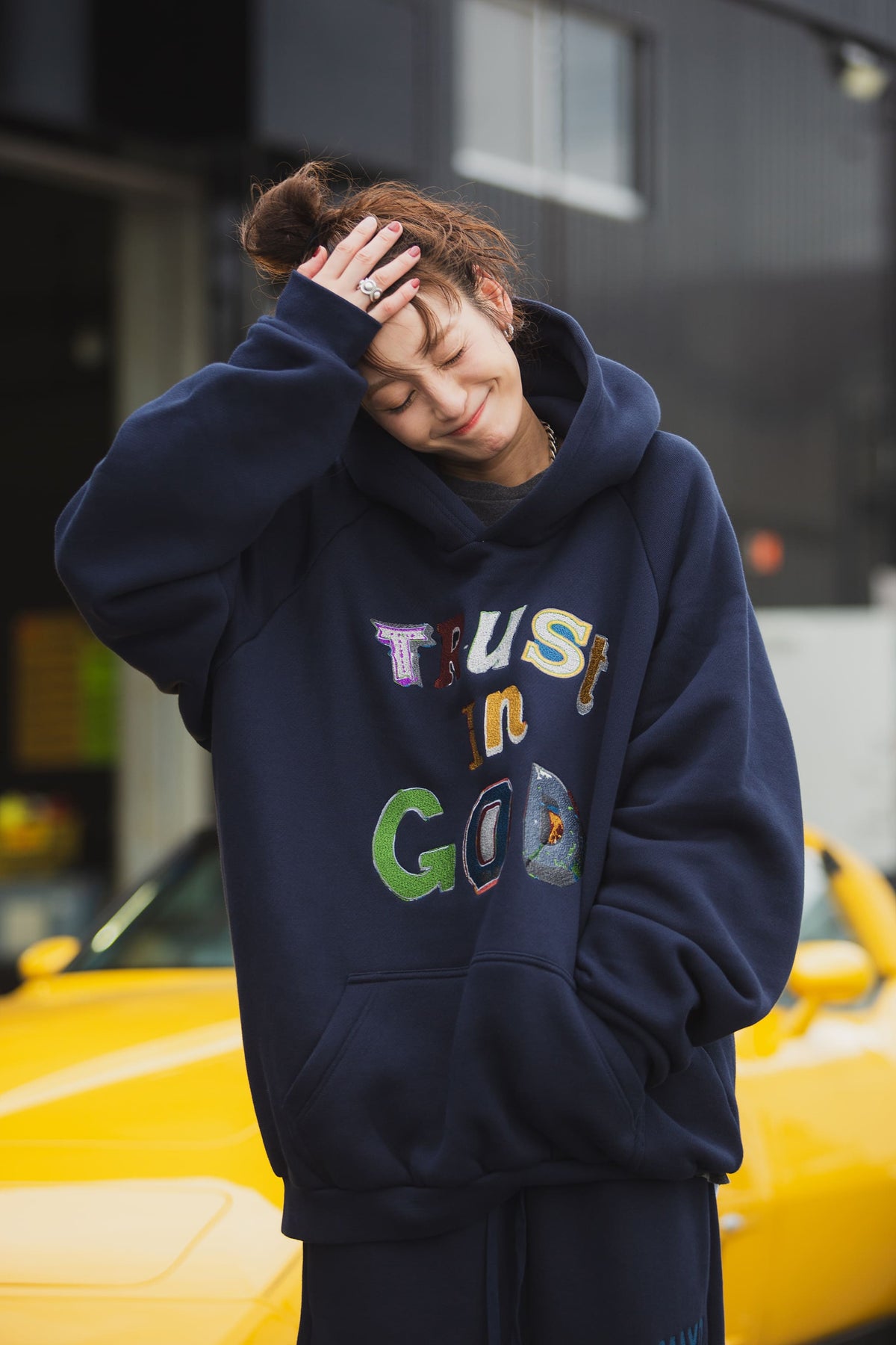 TRUST IN GOD EMBROIDERY SWEAT PANTS