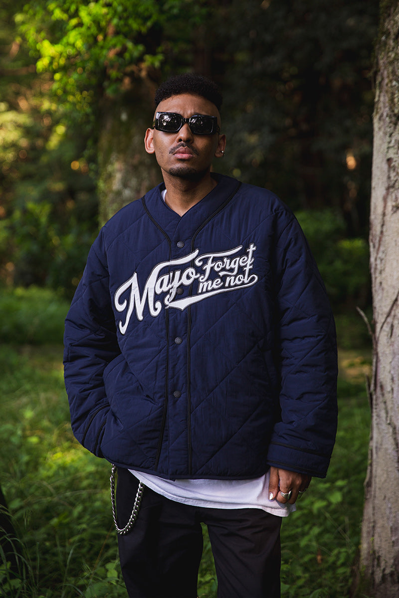 BASEBALL EMBROIDERY NYLON JKT