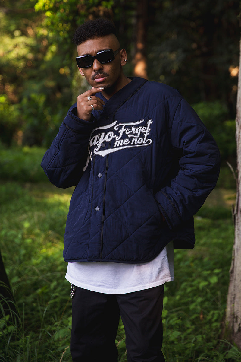 BASEBALL EMBROIDERY NYLON JKT