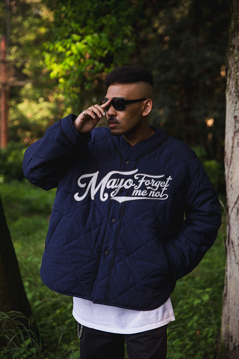 BASEBALL EMBROIDERY NYLON JKT