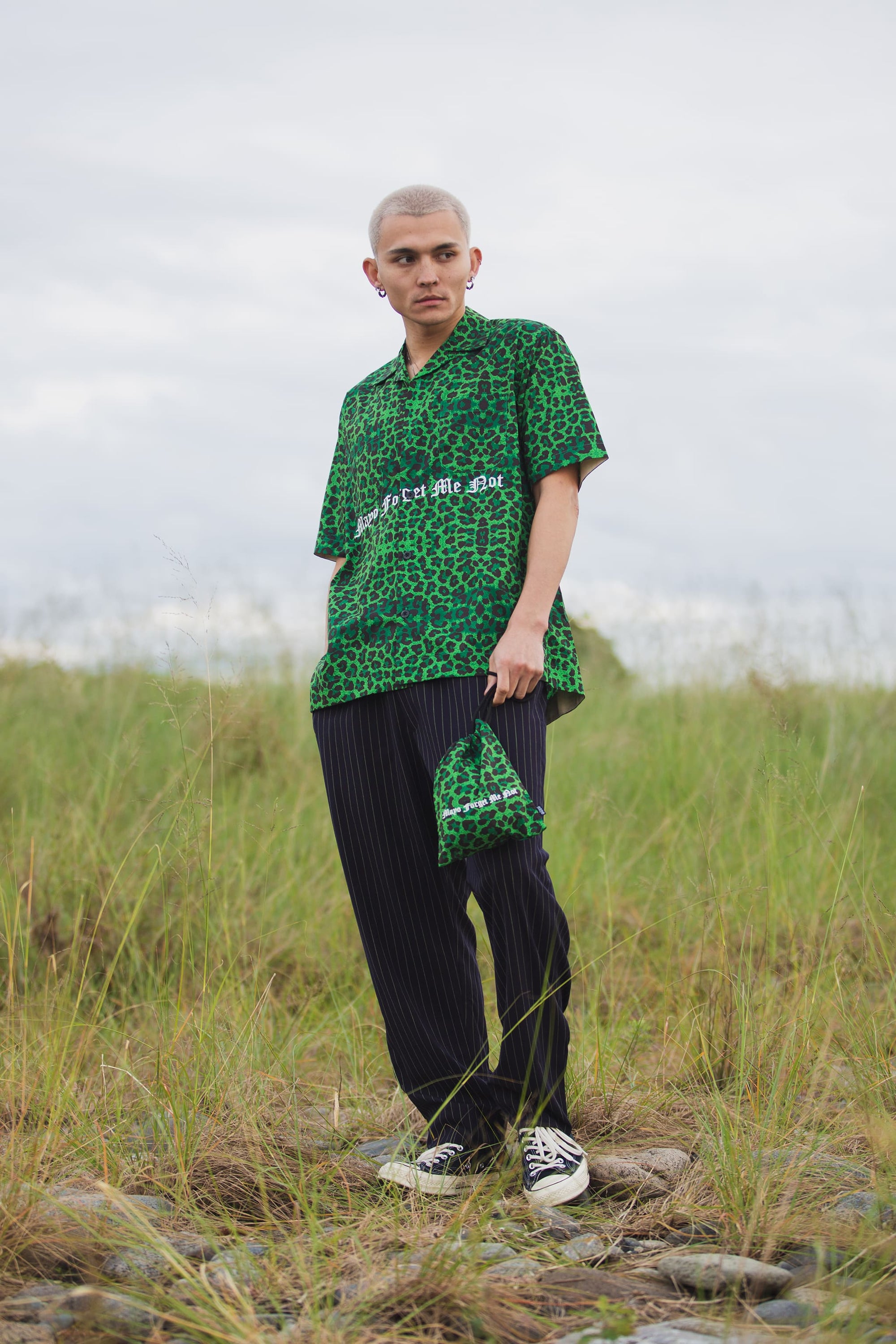 MAYO LOGO EMBROIDERY DRAWSTRING BAG