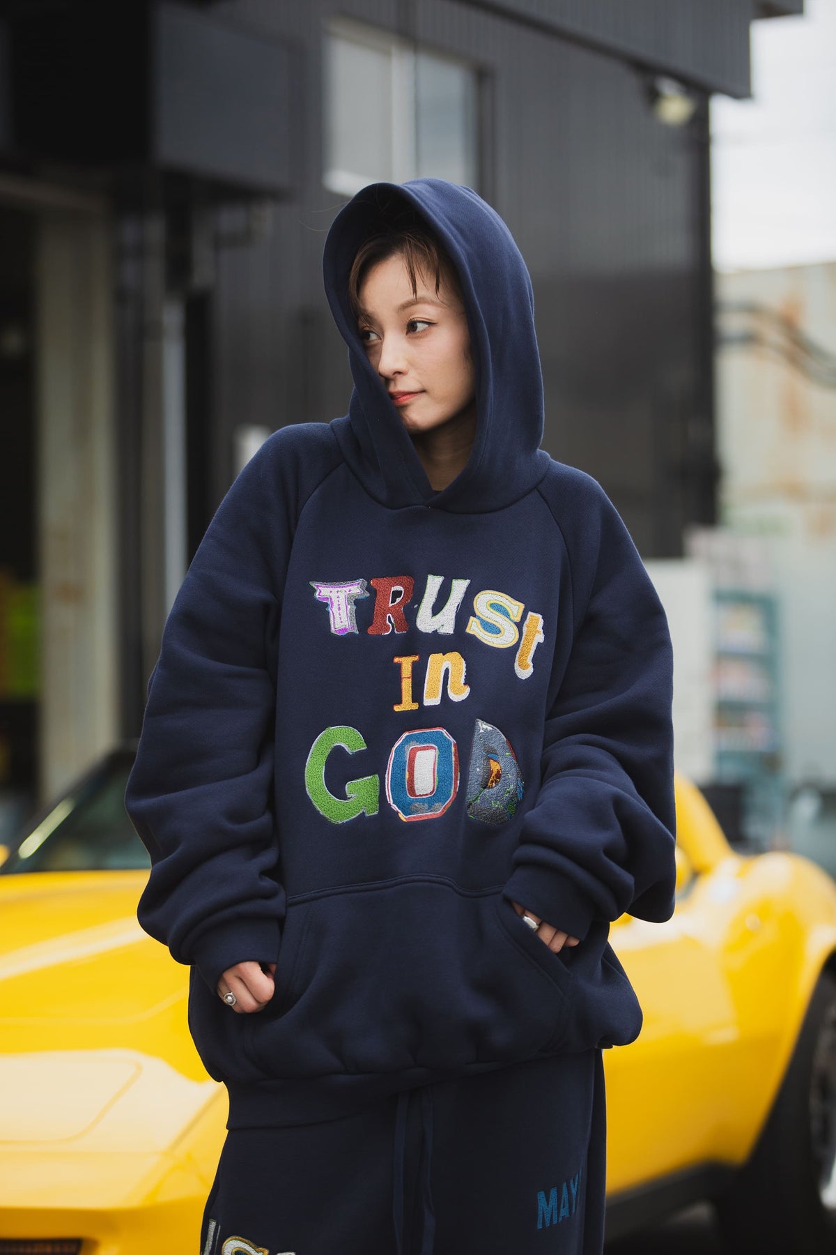 TRUST IN GOD EMBROIDERY HOODIE