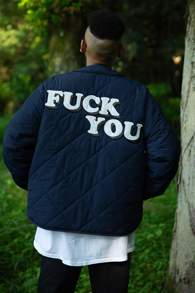 BASEBALL EMBROIDERY NYLON JKT