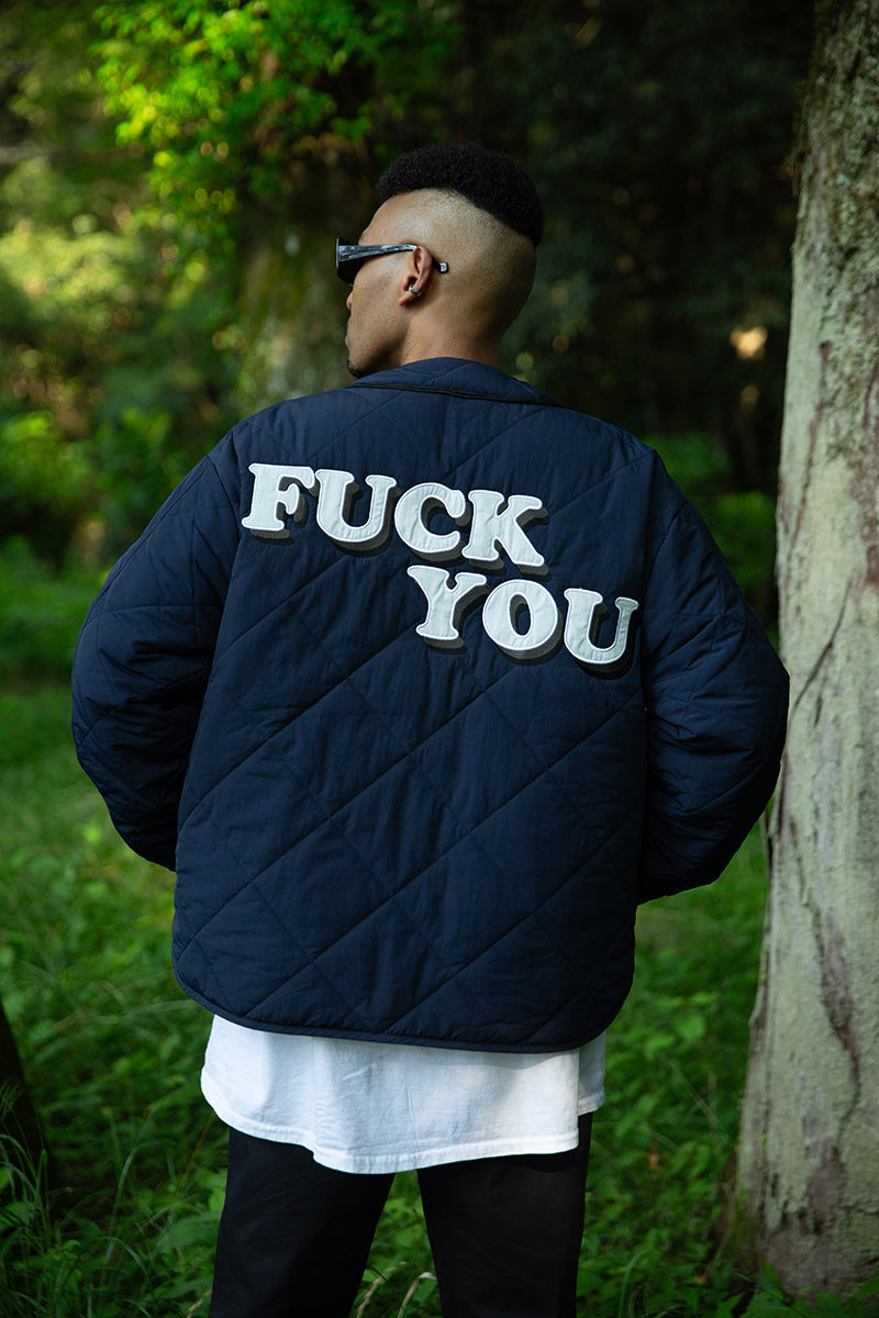 BASEBALL EMBROIDERY NYLON JKT