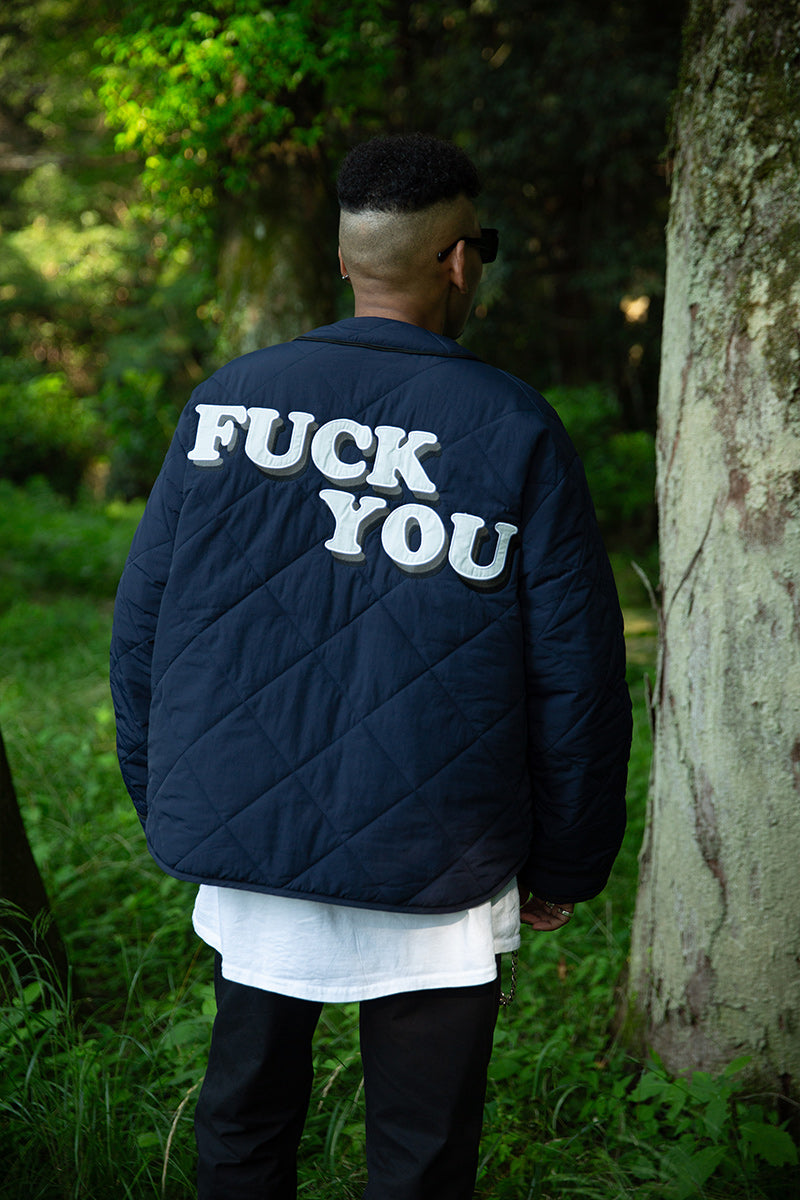 BASEBALL EMBROIDERY NYLON JKT