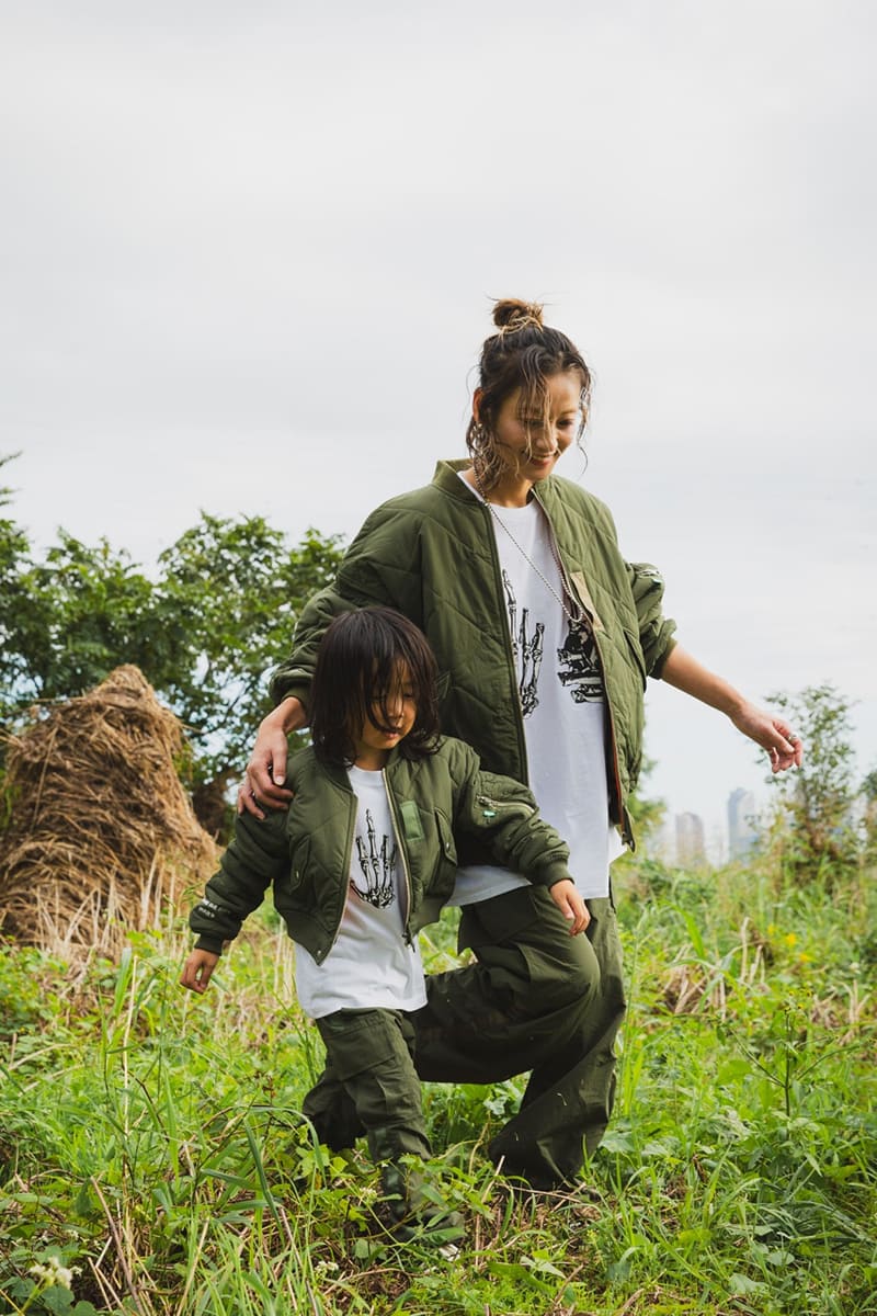 【KIDS】FGMN MAYO EMBROIDERY NYLON CARGO PANTS - OLIVE