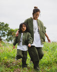 【KIDS】EAGLE  EMBROIDERY NYLON JKT -   OLIVE