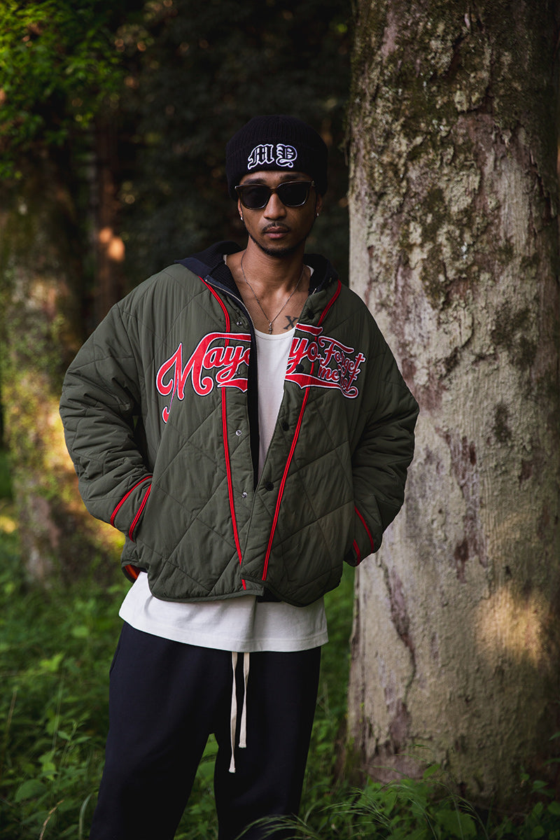 BASEBALL EMBROIDERY NYLON JKT – MAYO