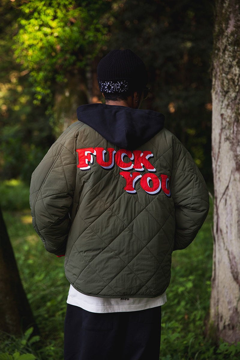 BASEBALL EMBROIDERY NYLON JKT