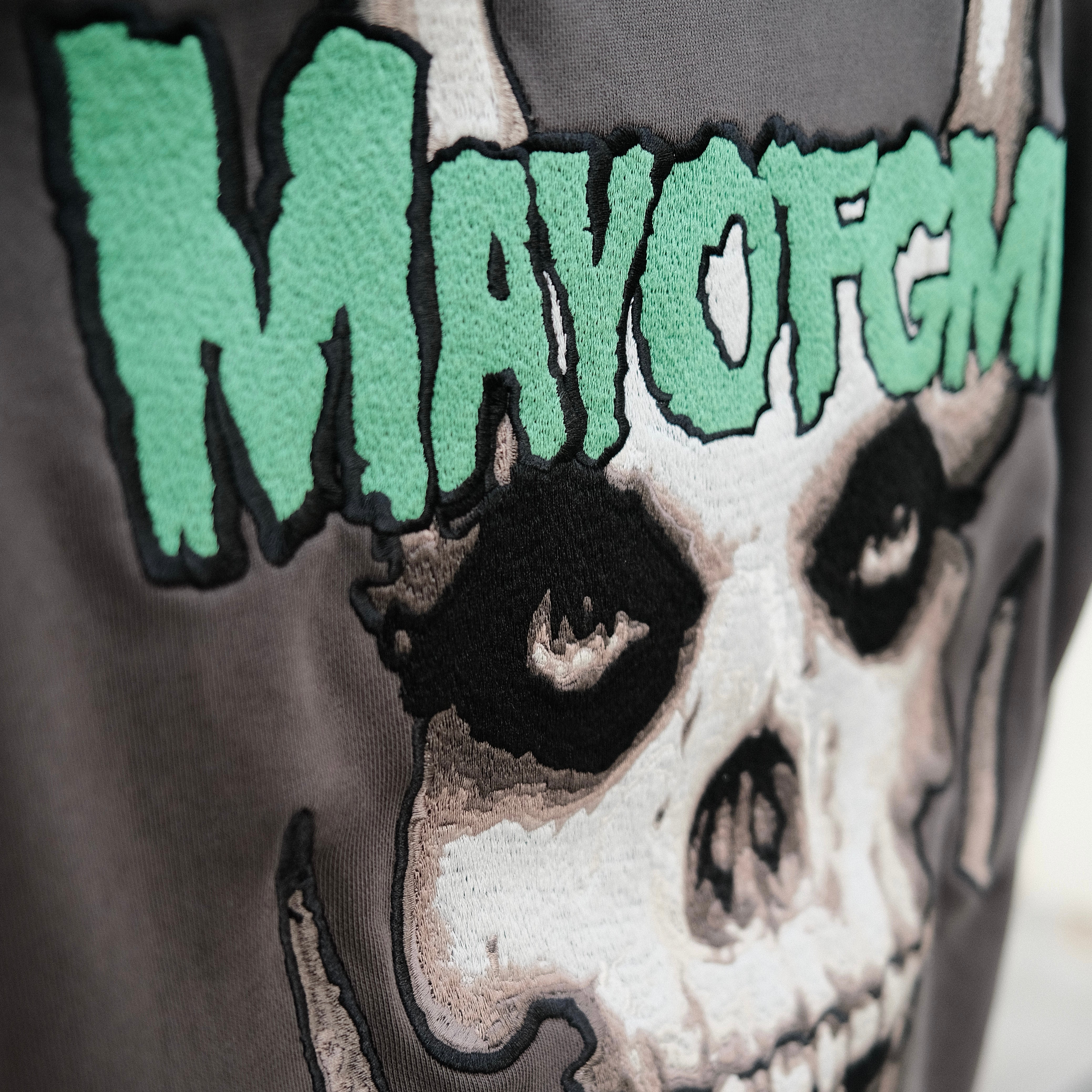 MAYO FGMN Embroidery パーカー フーディ スカル ブラック MAYO FGMN Embroidery Hoodie