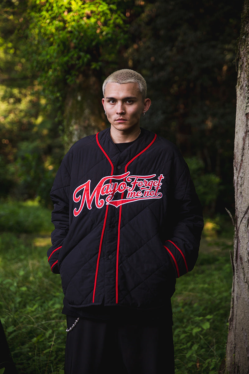 BASEBALL EMBROIDERY NYLON JKT