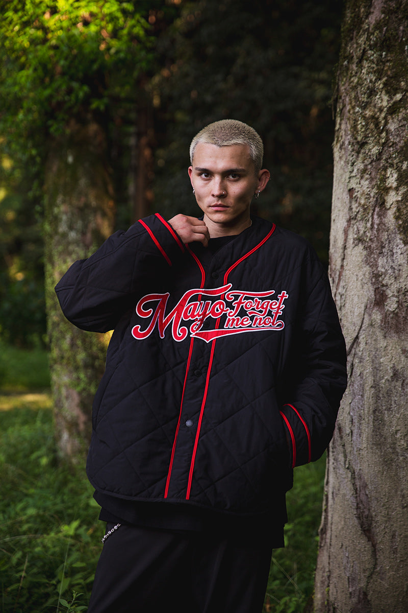 BASEBALL EMBROIDERY NYLON JKT – MAYO